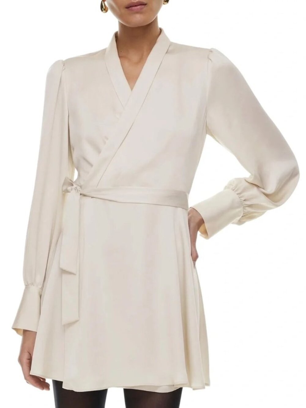 NWT Babaton Hyde Mini Dress Light Birch Sz. L